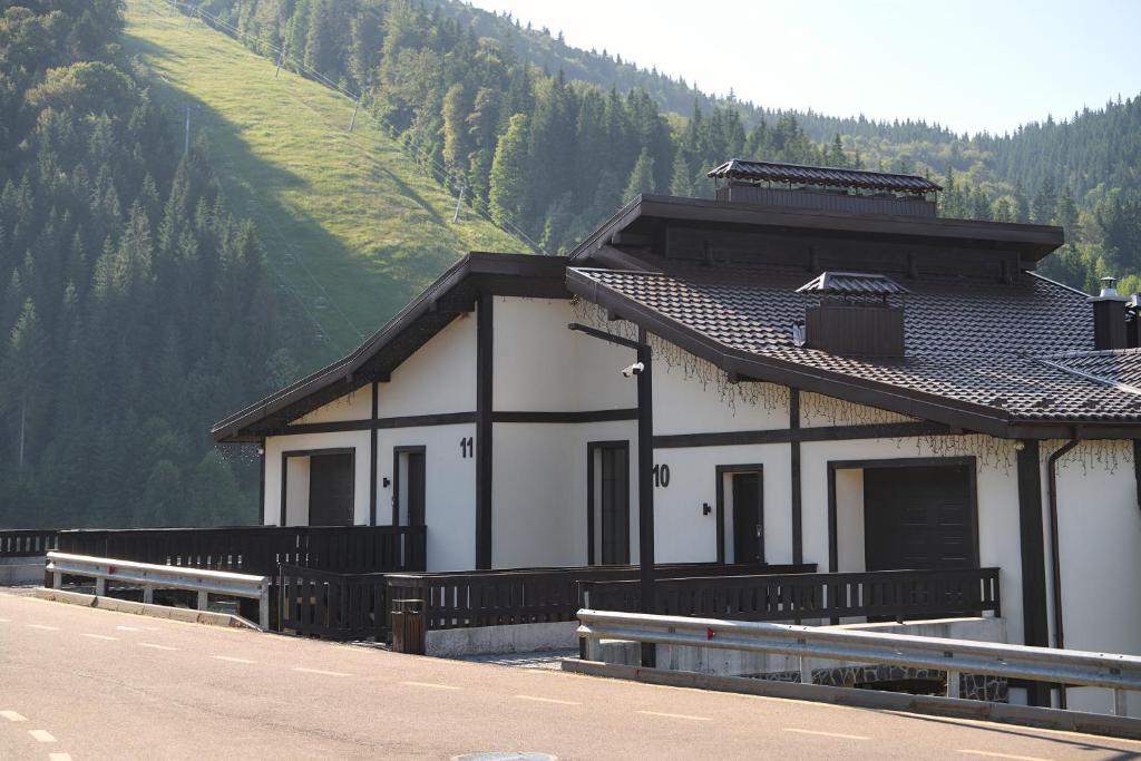 a house on the side of a mountain at Cristal Garden Chalet in Bukovel