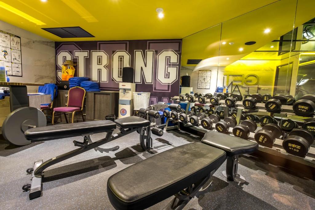 Fitness centrum a/nebo fitness zařízení v ubytování Mera Mare Pattaya