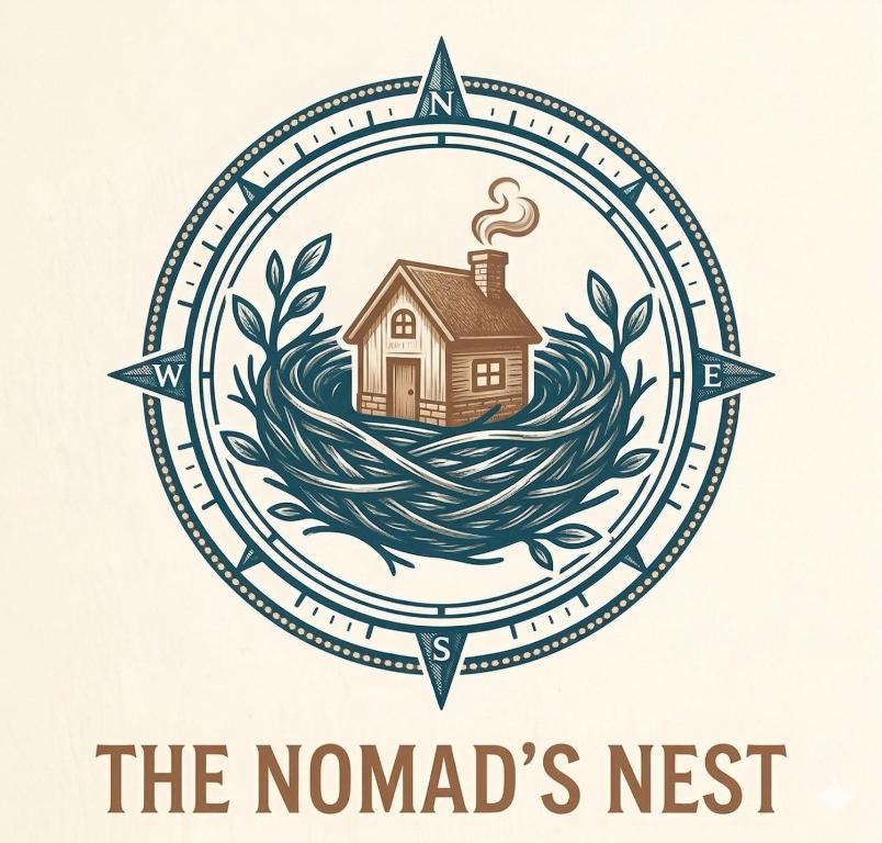 a logo for the nomads nest at The Nomad's Nest in New Delhi