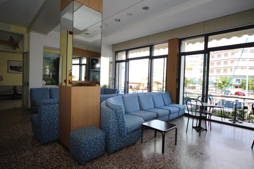 A seating area at Hotel Lugano