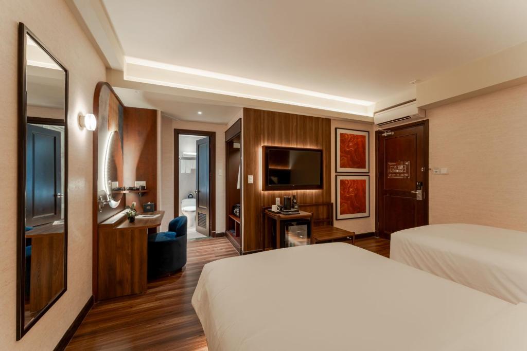 Phòng Deluxe 2 Giường Đơn Không Có Cửa Sổ