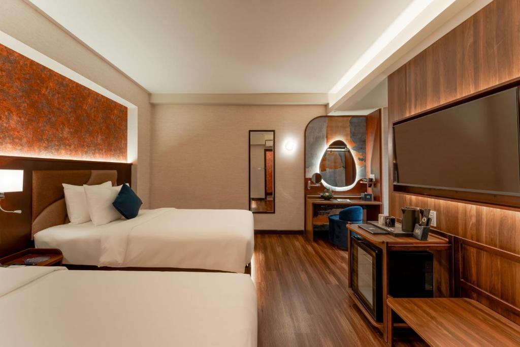 Phòng Deluxe 2 Giường Đơn Không Có Cửa Sổ