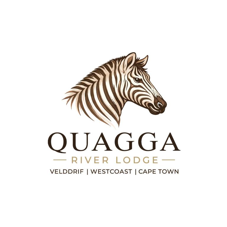 a zebra logo template with a zebras head at Quagga River Lodge in Velddrif