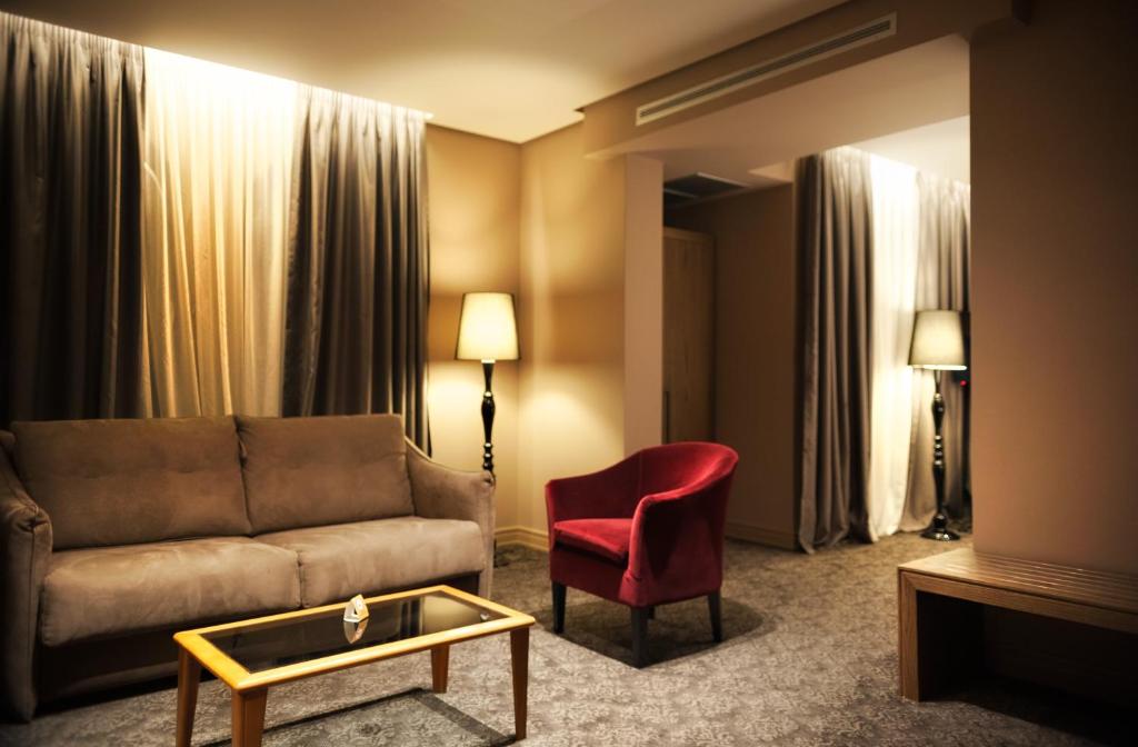 Et sittehjørne på Mondial Hotel