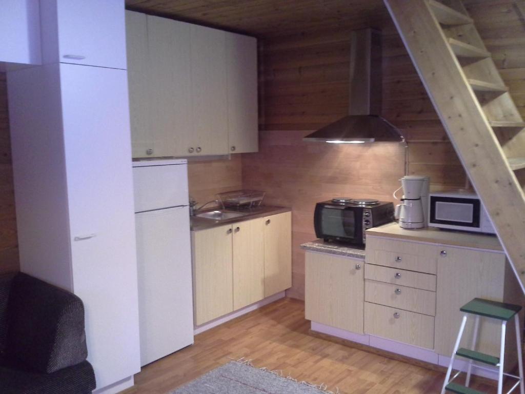Kuchyň nebo kuchyňský kout v ubytování Vipati Cottage