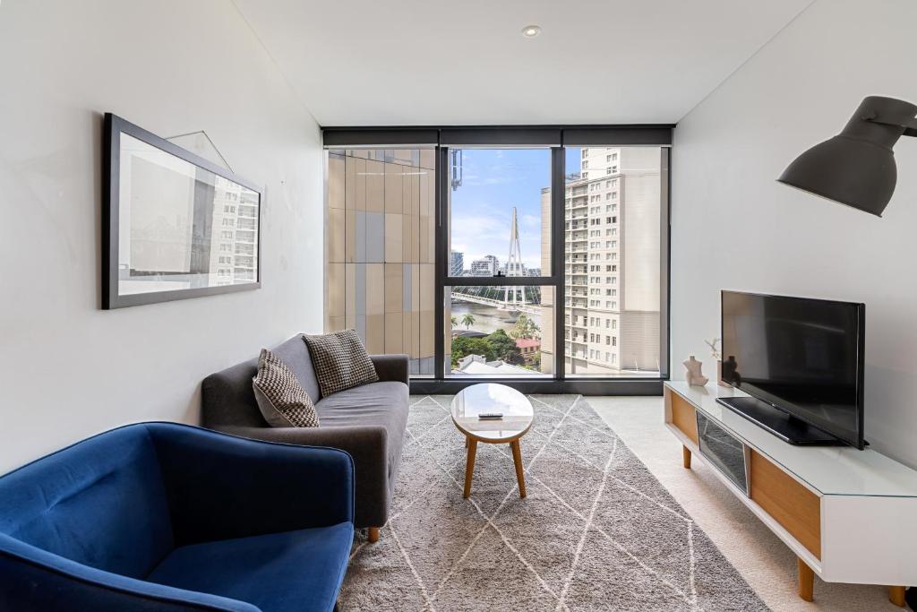 CBD Cozy 2Beds Apt at Brisbane Tallest building With Free Parking - 