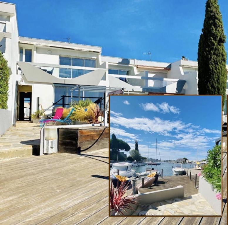 Cap Marina By L'Avenue - Vue XXL - Jacuzzi - Terrasse au bord de l'eau - Plein Sud - 2 chambres - Port Camargue