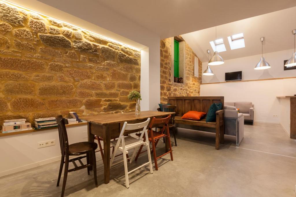 Posezení v ubytování Casa la Devesa de Sanabria