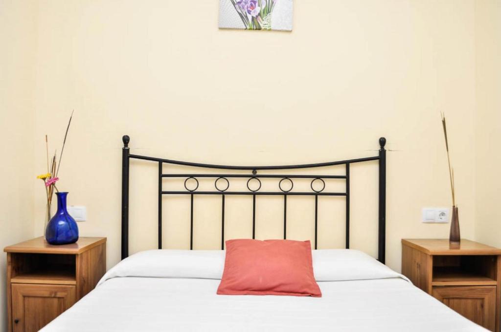 Postel nebo postele na pokoji v ubytování Pensión La Montoreña