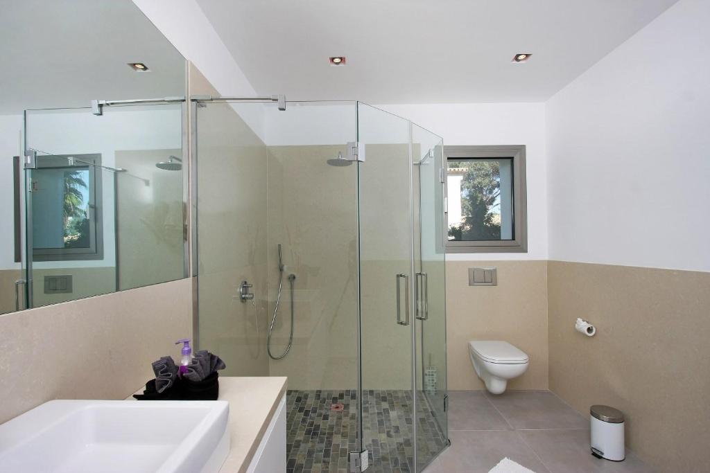 Koupelna v ubytování Casa Linda