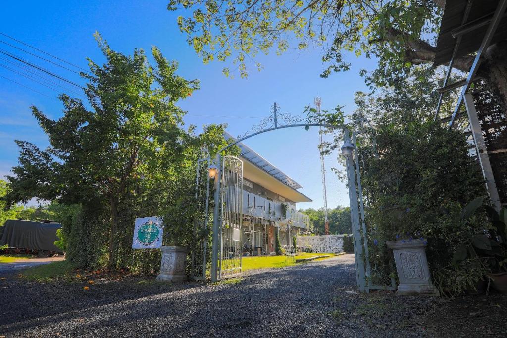 an entrance to a building with a gate at Phuket Nonnita Boutique Resort & Organic Farm in Phuket