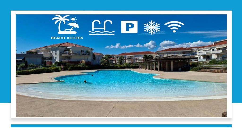 Jardin Riviera Apartment with private garden, Pool & beach 150 m