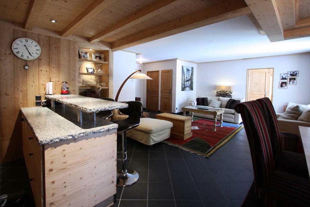 Χώρος καθιστικού στο Le Paradis 22 Apartment - Chamonix All Year