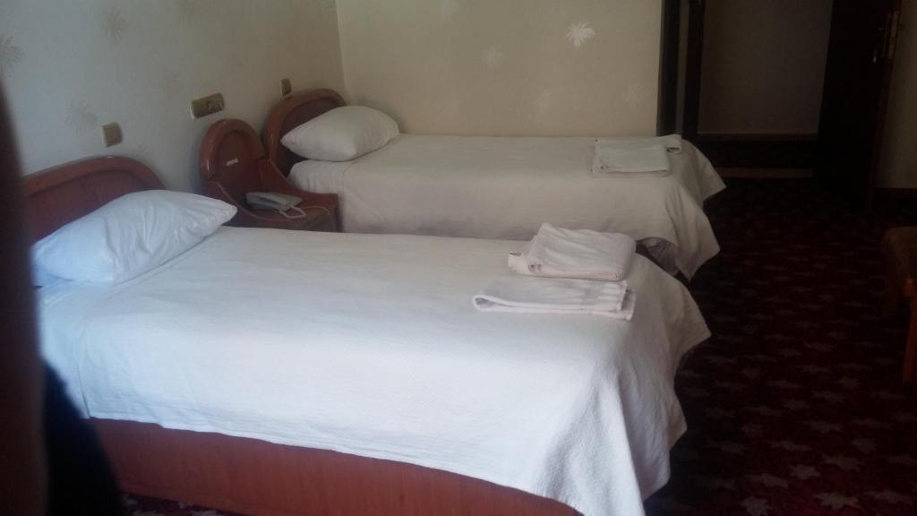 Postel nebo postele na pokoji v ubytování Hotel Birkent