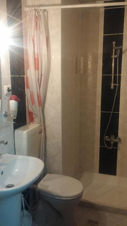 Koupelna v ubytování Hotel Birkent
