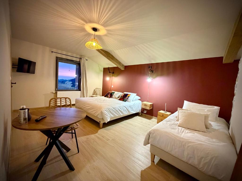 A l'ombre des vignes, chambres d'hôtes 3 épis avec piscine - Driepersoonskamer Met Eigen Badkamer