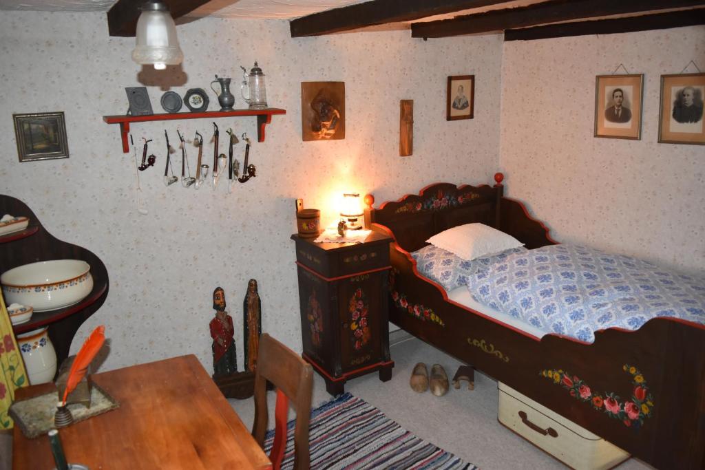 Postel nebo postele na pokoji v ubytování Das Pautzen Haus