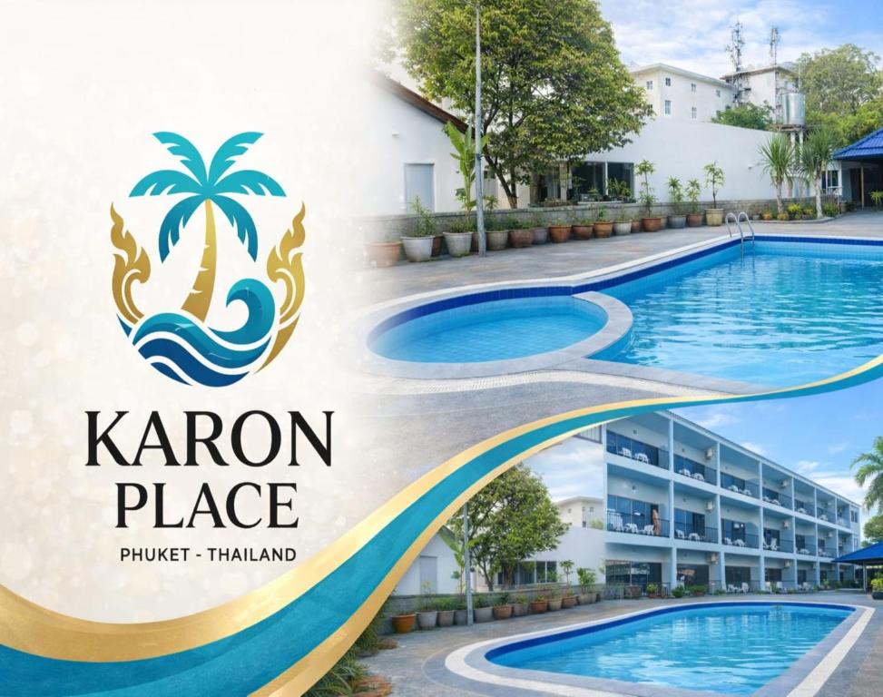 a sign for the karron place swimming pool at a hotel at Karon Place in Karon Beach