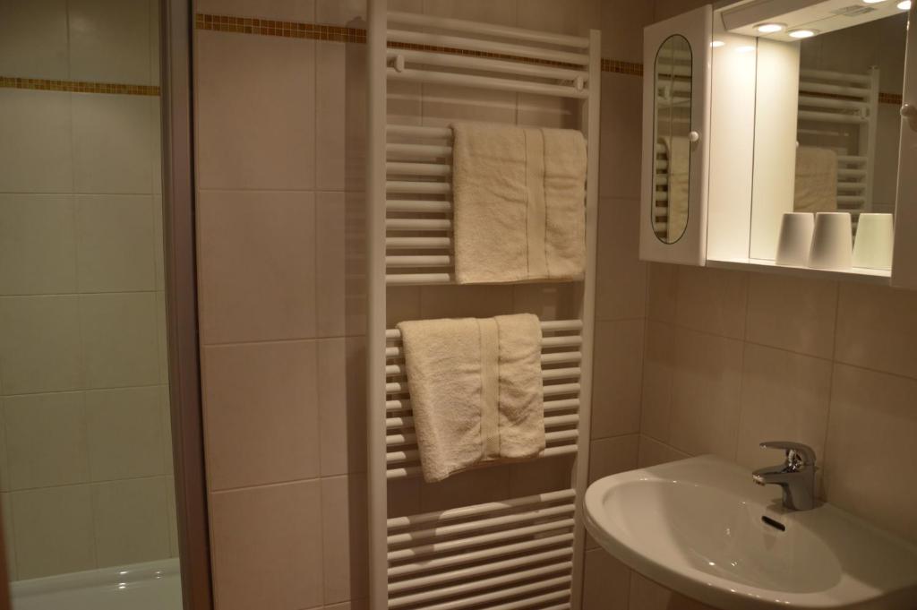 Koupelna v ubytování Haus Salvenmoser