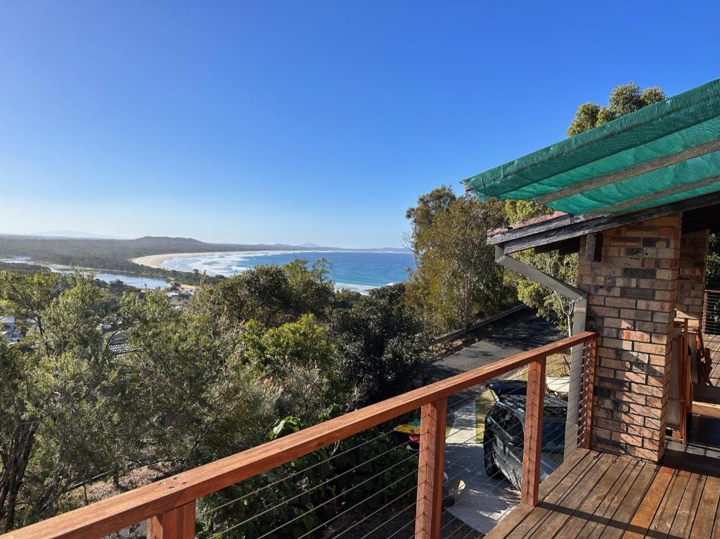 a view of the beach from the deck of a house at Crescent Clearwater - Revival in Crescent Head
