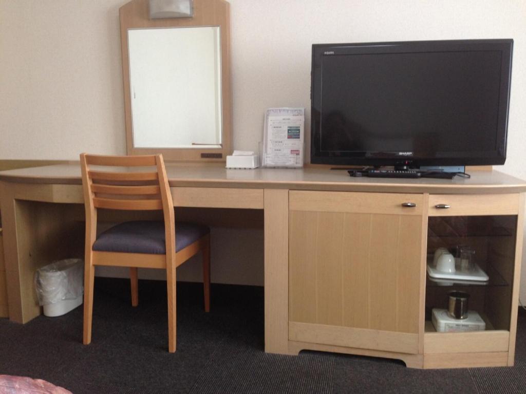 TV a/nebo společenská místnost v ubytování Oustat Kokusai Hotel Tajimi