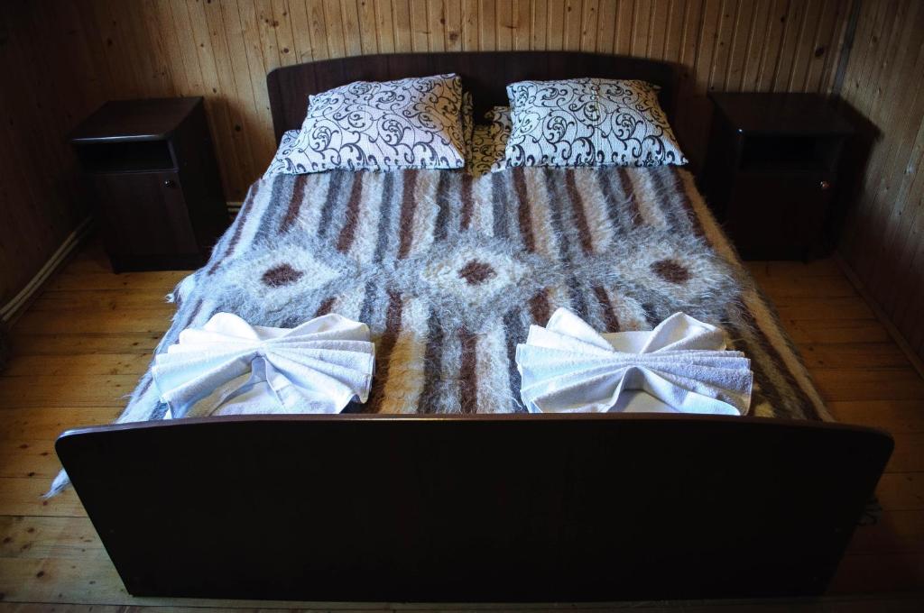 Postel nebo postele na pokoji v ubytování Preluky