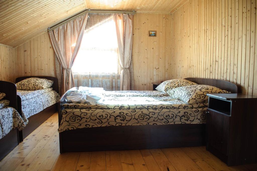 Postel nebo postele na pokoji v ubytování Preluky