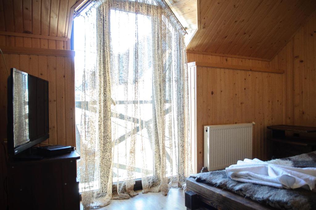 Postel nebo postele na pokoji v ubytování Preluky