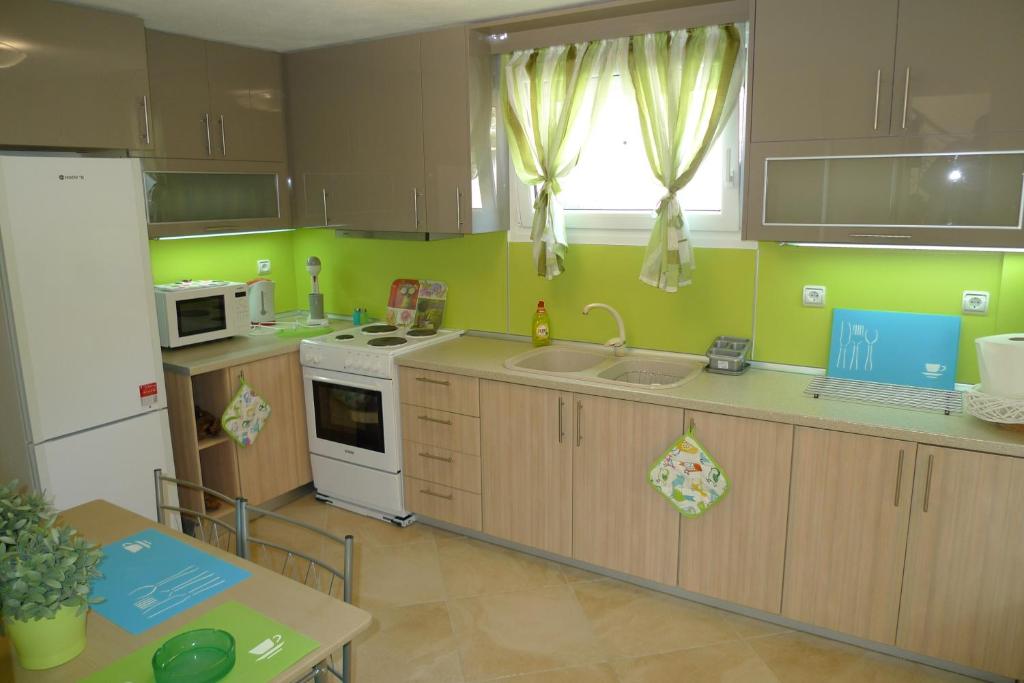 Kuchyň nebo kuchyňský kout v ubytování Excellent Villa