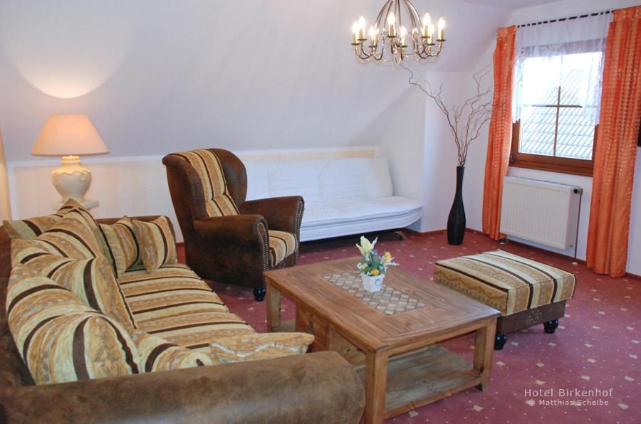 Posezení v ubytování Hotel Birkenhof Garni