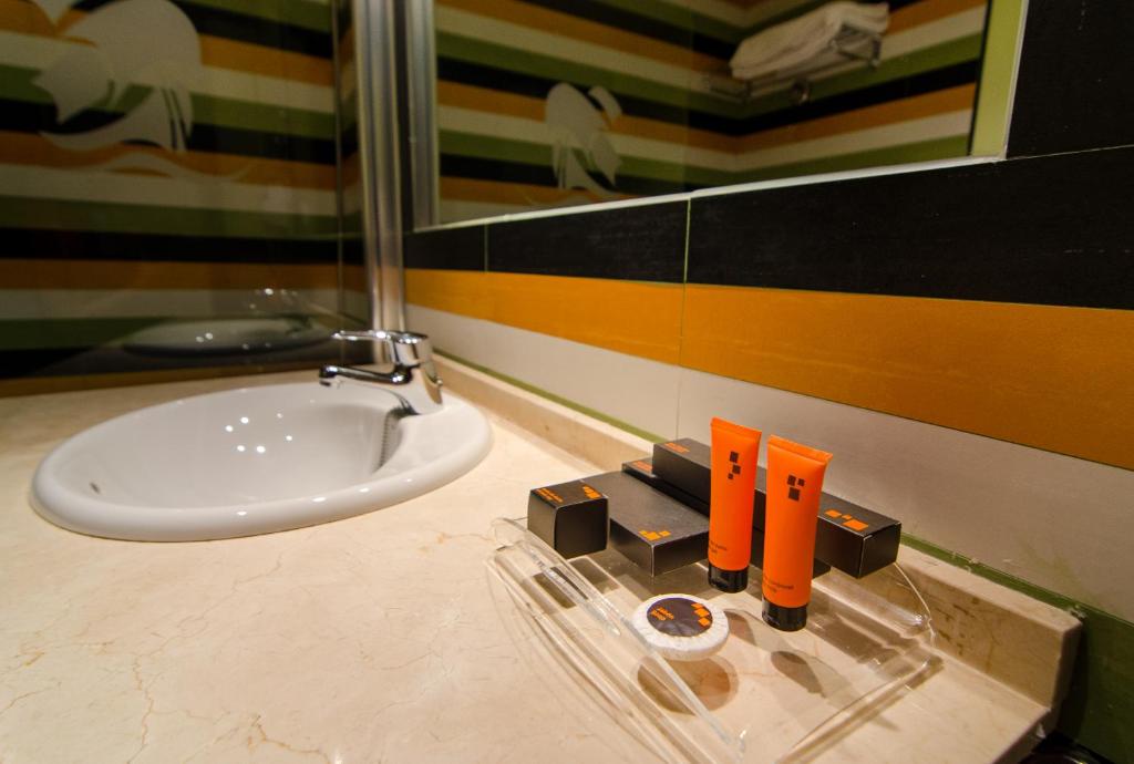 Kúpeľňa v ubytovaní Hotel Apartamento Martín Alonso Pinzón