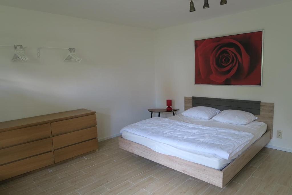 Postel nebo postele na pokoji v ubytování Villa Josiane