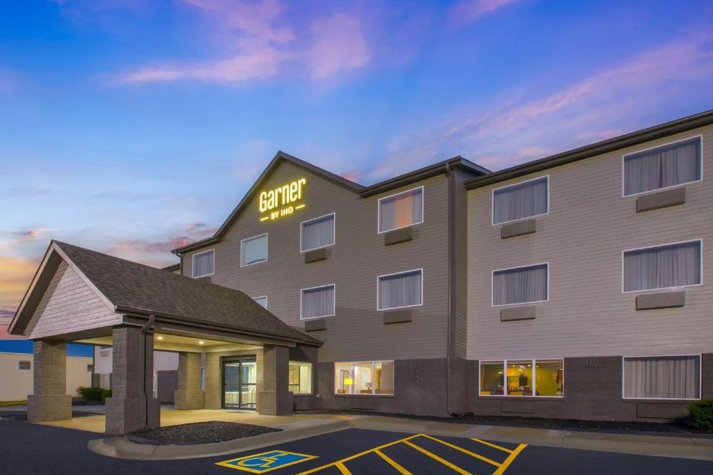 a rendering of a hotel with a sign on it at Garner Hotel Lincoln North by IHG in Lincoln