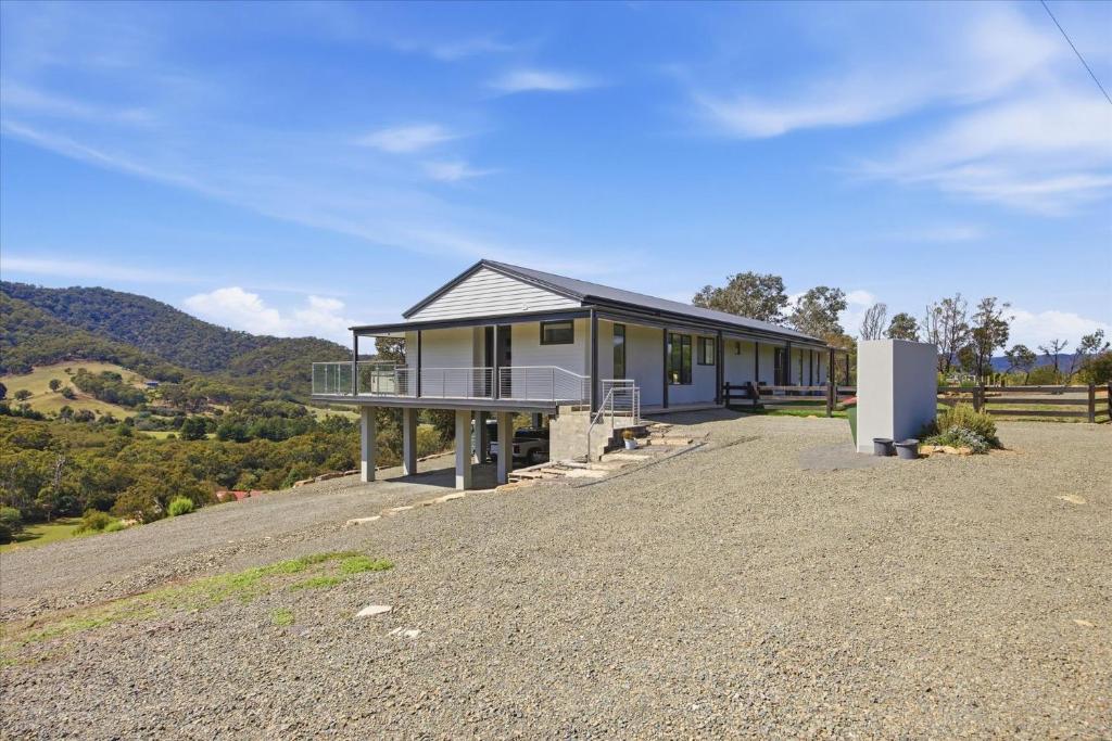 a house on the side of a hill at Eildon Valley Views in Eildon