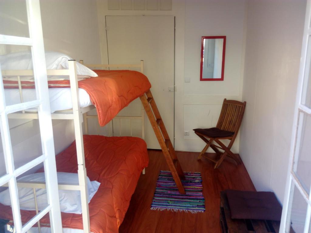 Postel nebo postele na pokoji v ubytování inBraga Hostel