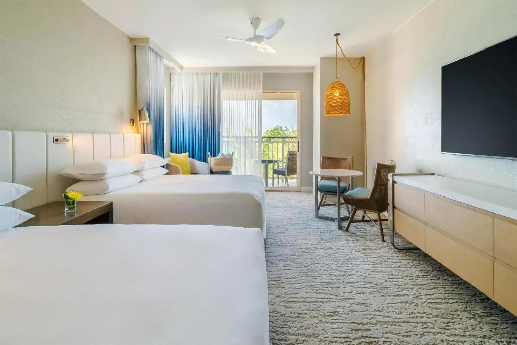 Queen Room with Two Queen Beds with Balcony and Resort View