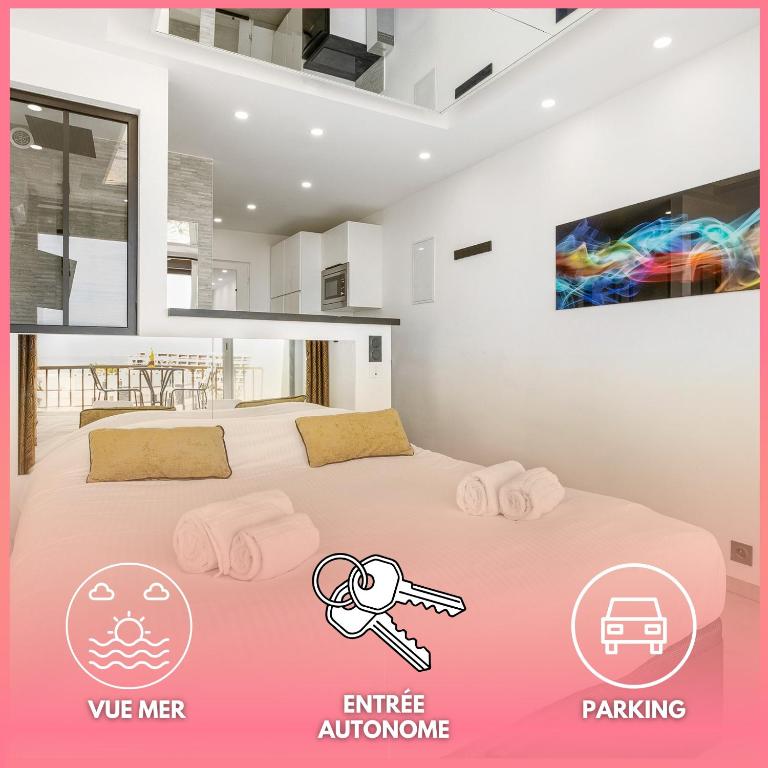 Libertino - Vue mer - Studio design - Terrasse - Parking - Heliopolis Village Naturiste