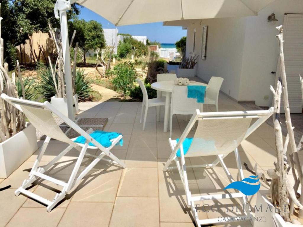 A balcony or terrace at Eco del Mare