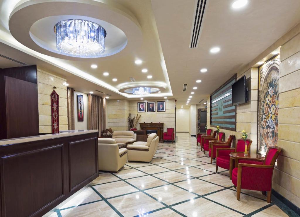 Prostor za sedenje u objektu Olive Hotel Amman