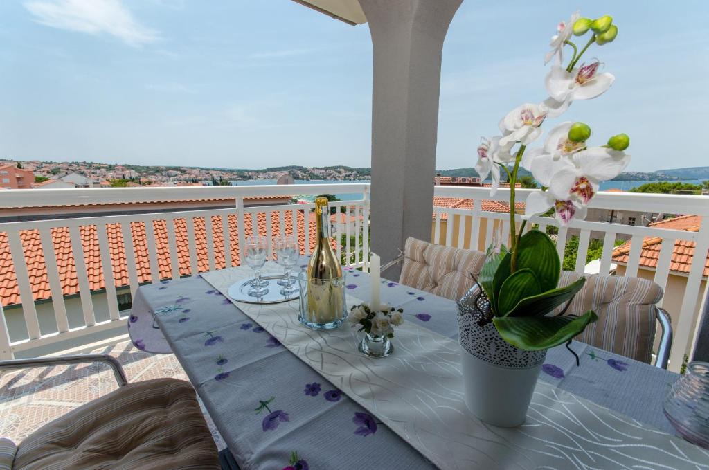 Balkón nebo terasa v ubytování Apartment Iva