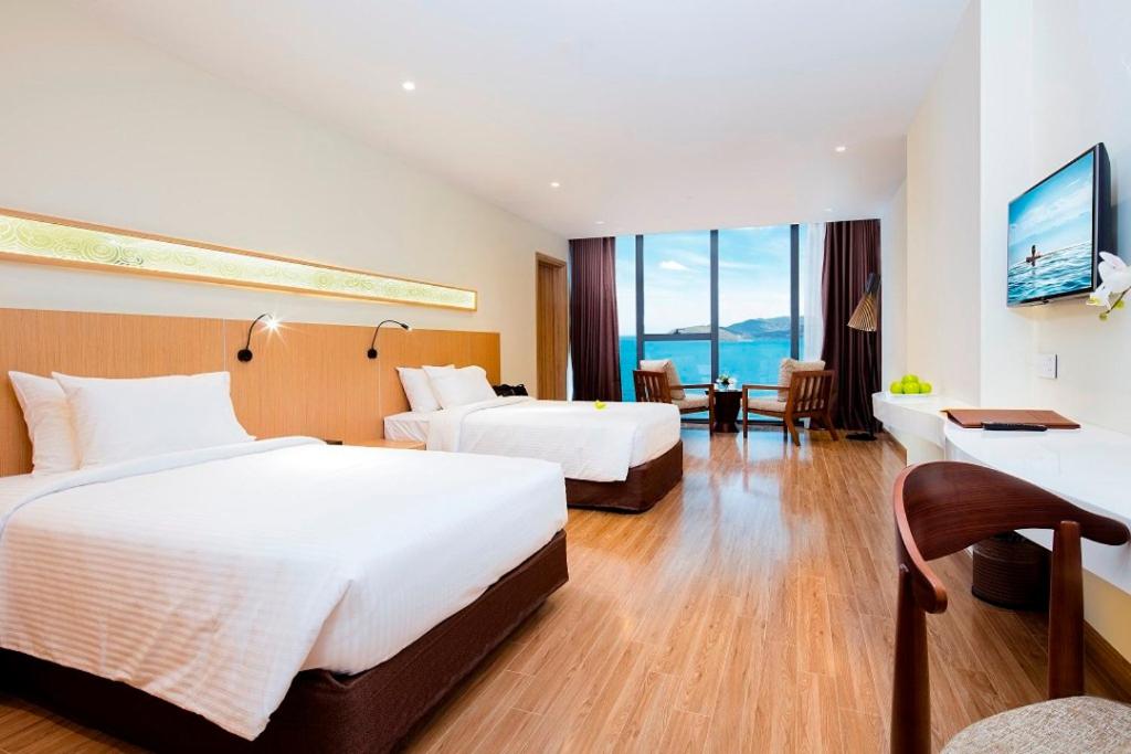 Phòng 2 Giường Đơn Nhìn Ra Biển