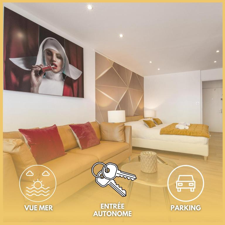 White&Sea - Appartement design terrasse parking Heliopolis - Village Naturiste