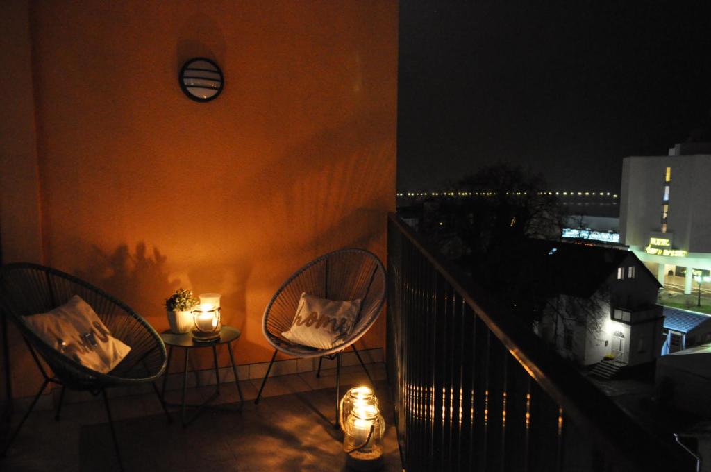 Balkón nebo terasa v ubytování Apartament Prestige & Sea Horyzont 613