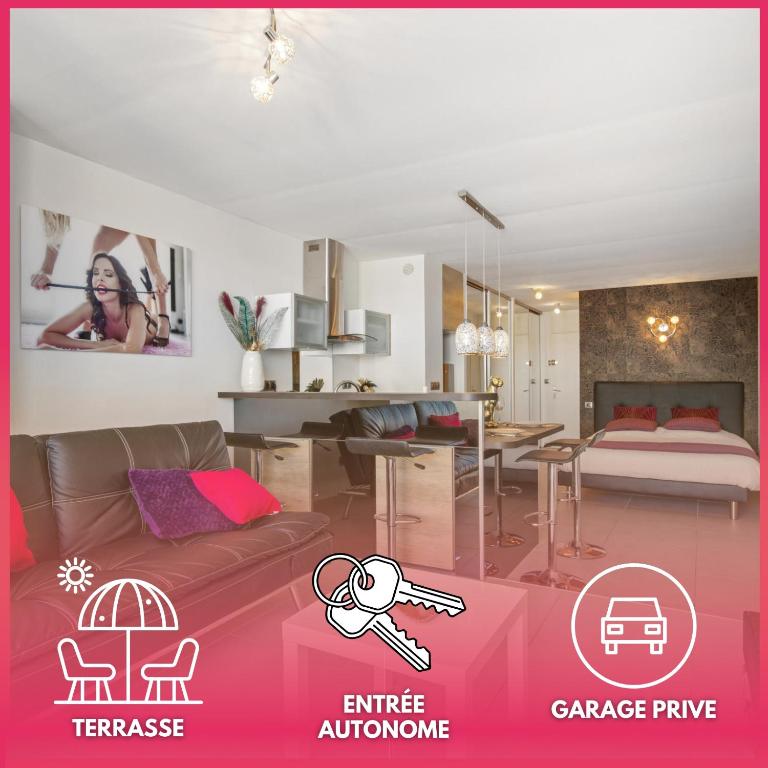 Le wildly Studio luxe - terrasse - garage - Héliopolis Village Naturiste