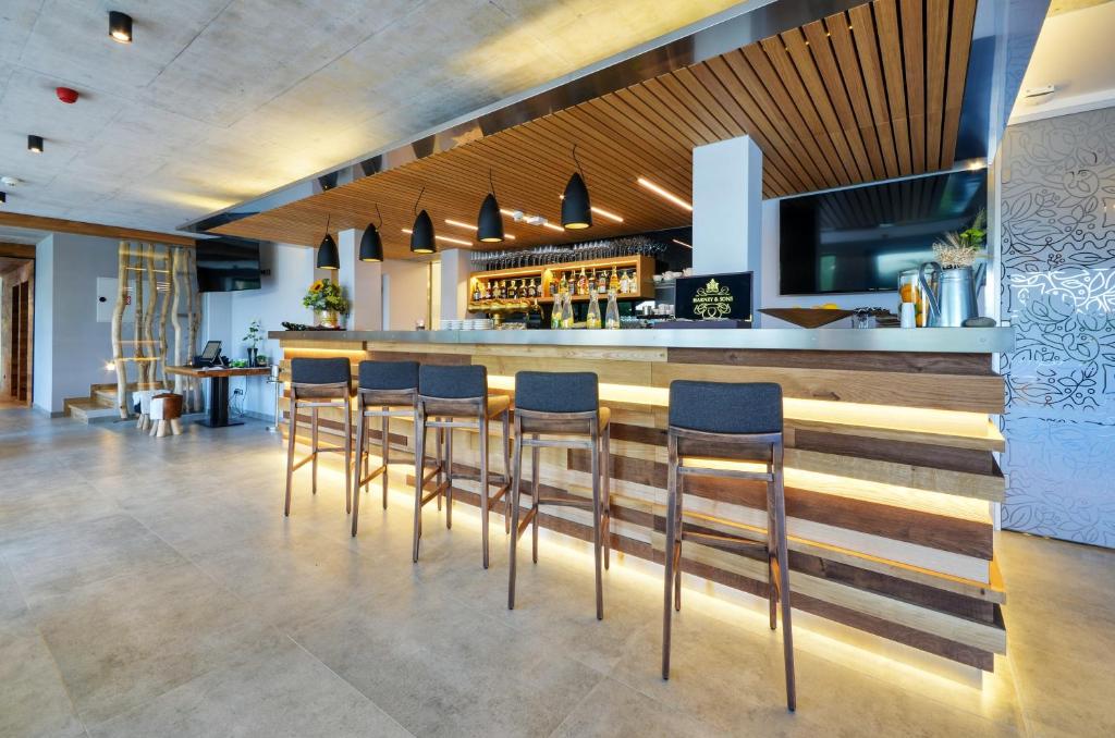 Lounge nebo bar v ubytování Penzion Jurášek