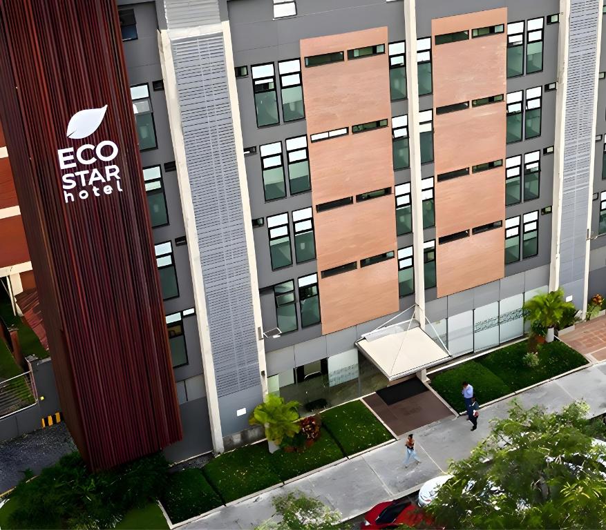 an aerial view of the ego star office building at Eco Star Hotel in Ibagué