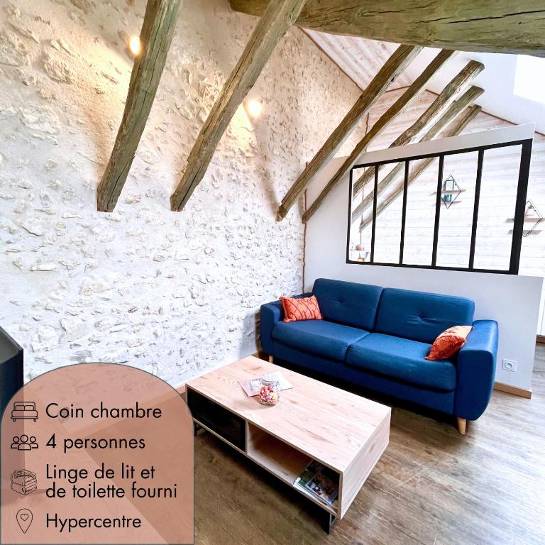 Cosy appartement au coeur de Blois, local vélo