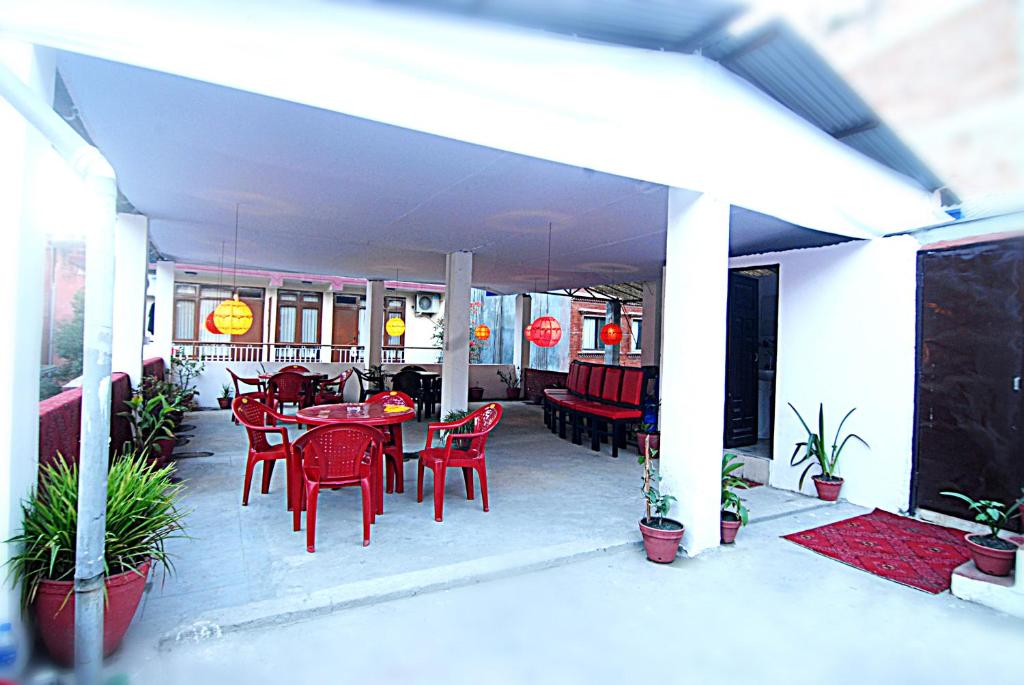 Posezení v ubytování Hotel Gallery Nepal