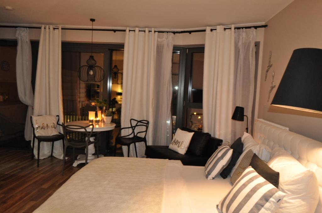 Posezení v ubytování Apartament Prestige & Sea Horyzont 613