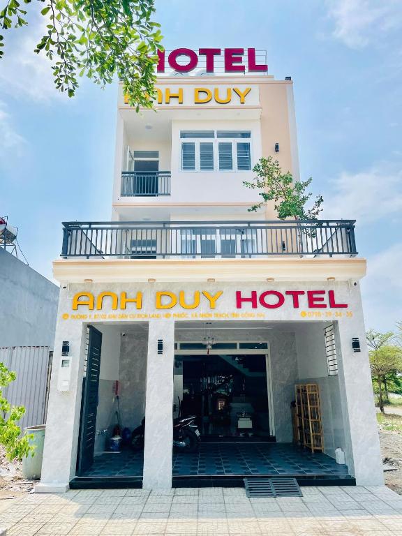 a building with a sign that reads urban dry hotel at Anh Duy Hotel in Nhơn Trạch